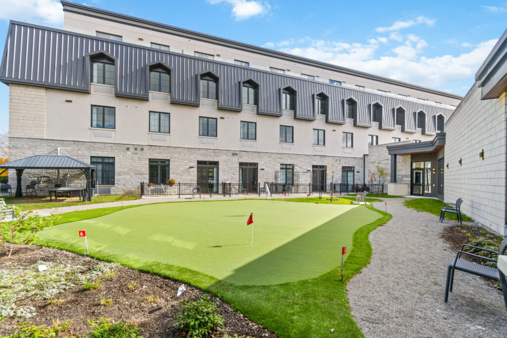 The putting range on Lanark Lifestyles property